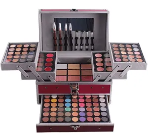 Pure Vie All In One Makeup Palette Gift Set Including 94 Eyeshadow, 12 Concealer, 3 Pressed Powder, 12 Lip Gloss, 3 Blush, 8 Eyebrow Powder - Harmony Makeup Contouring Kit for Salon and Daily Use #N4