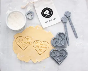 "Best Dog Mom" Heart Shaped Cookie Cutter