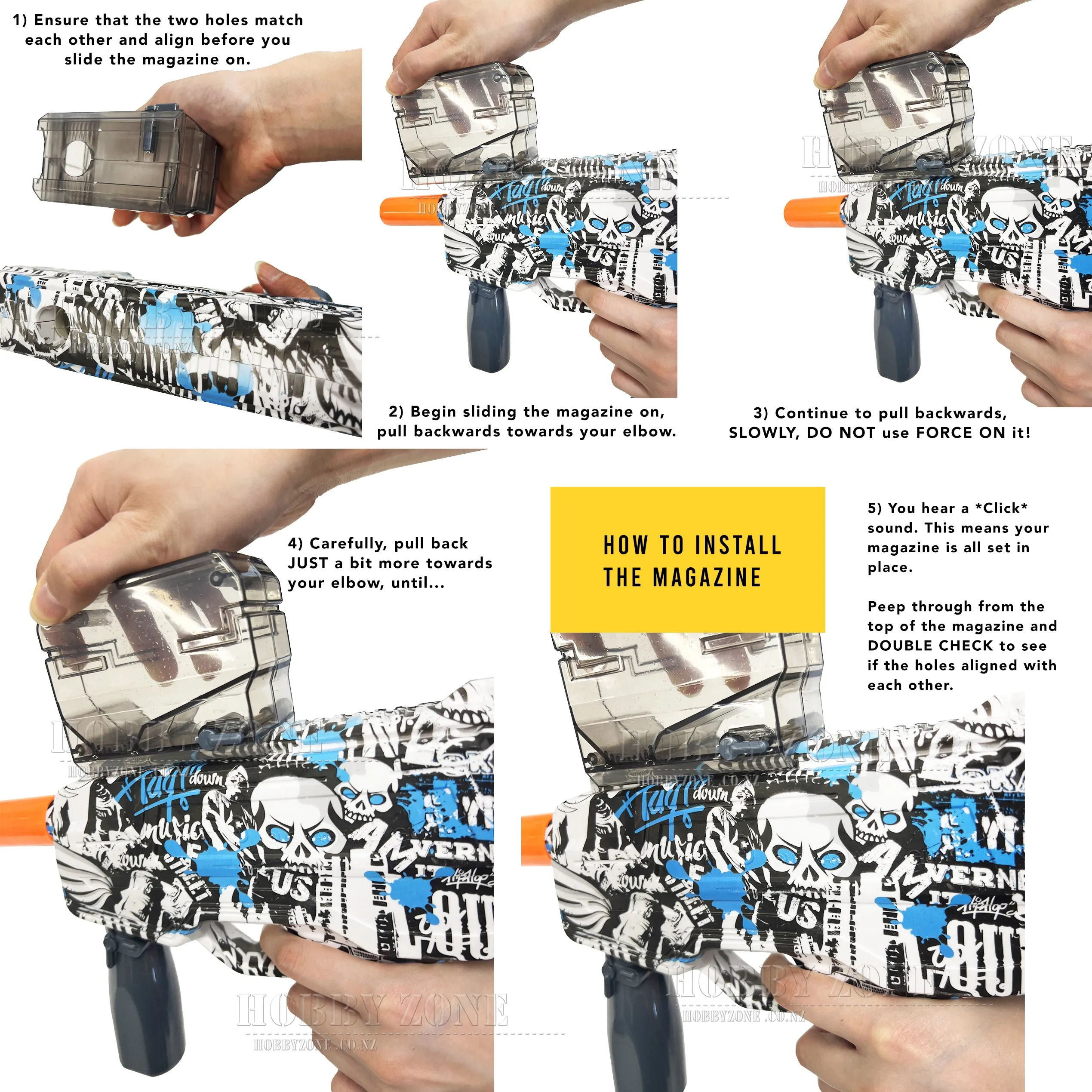 [R18 ] "Santorini" MP9 Gel Ball Blaster [ID Check Required]