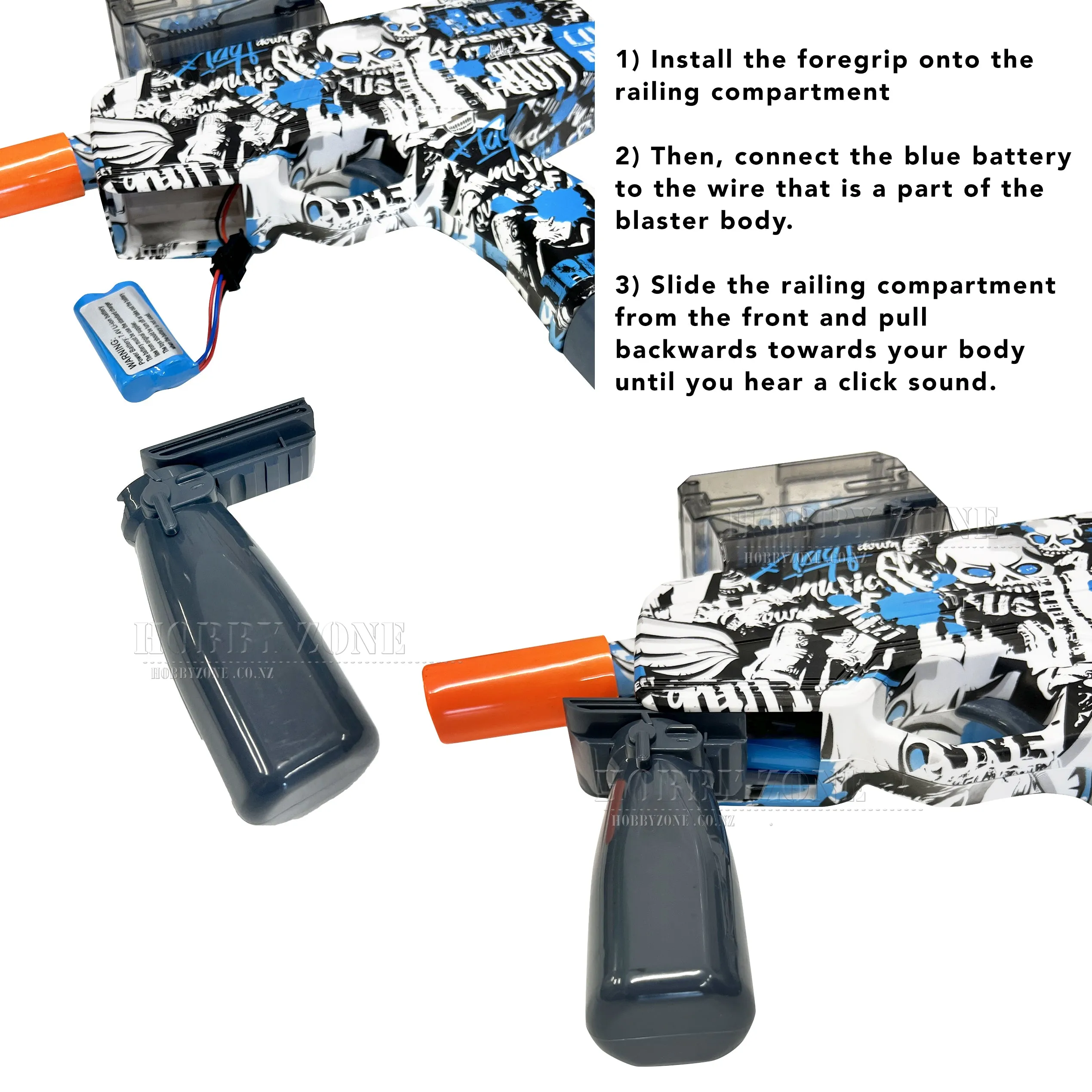 [R18 ] "Santorini" MP9 Gel Ball Blaster [ID Check Required]