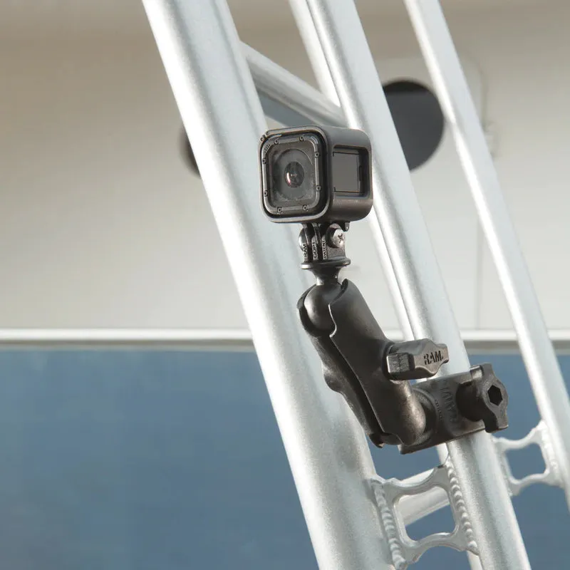 RAM® Tough-Claw™ Double Ball Mount with Universal Action Camera Adapter (RAP-B-400-GOP1U)