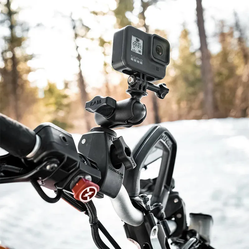 RAM® Tough-Claw™ Double Ball Mount with Universal Action Camera Adapter (RAP-B-400-GOP1U)