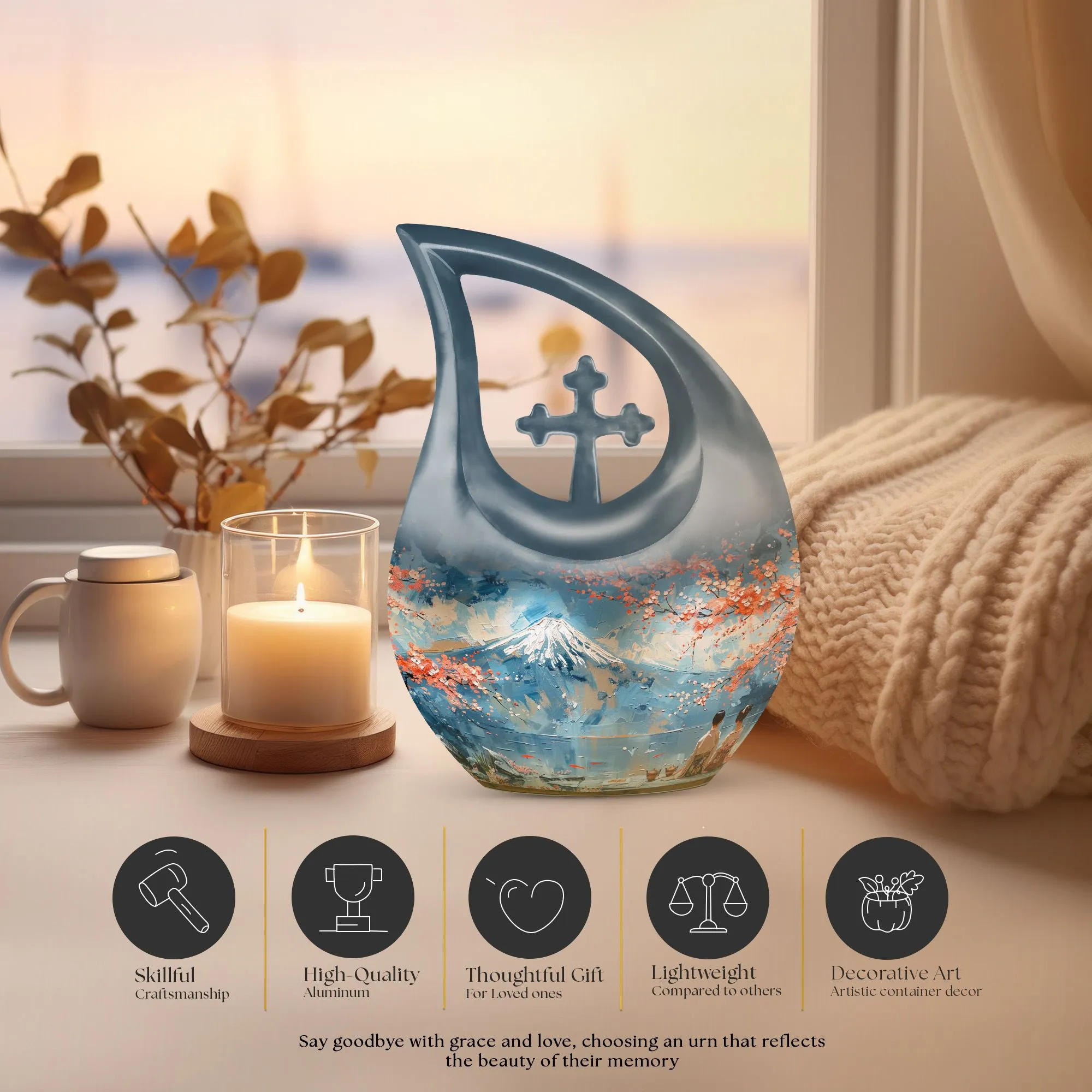 Reflections: A Tale of Peace - Memorial Urn from Urn Mountain