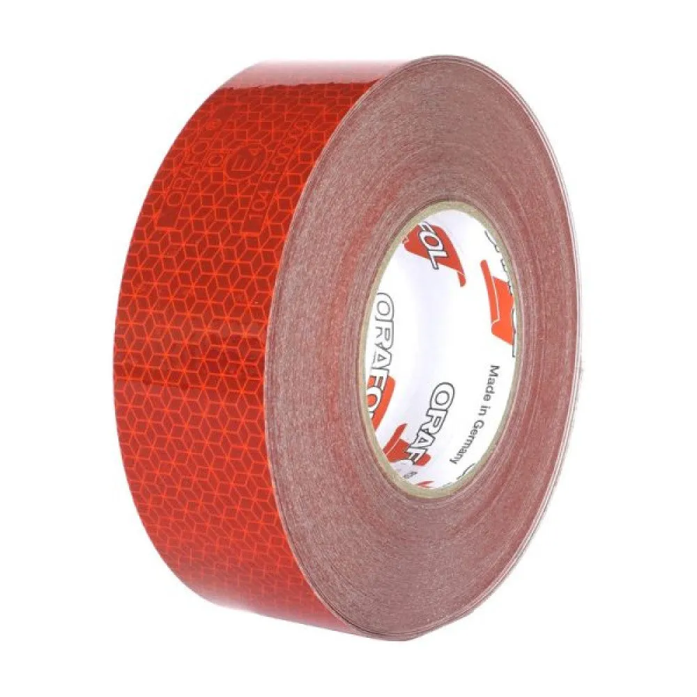 Reflective Adhesive Tape Mega Drive Orafol, Red, 50mm x 50m