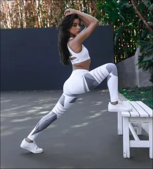 Reflective sport yoga pants
