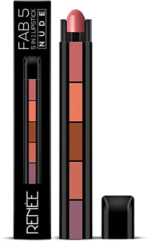 RENEE FAB 5 (5 in 1 Lipstick) 0.26 oz (FAB5 NUDE)