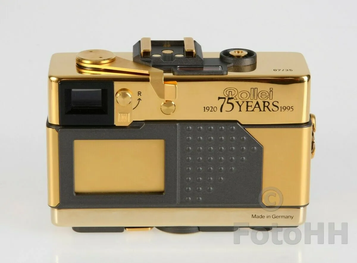 Rollei 35 Classic Gold 75th Anniversary Limited Edition with Sonnar 2,8/40mm Lens