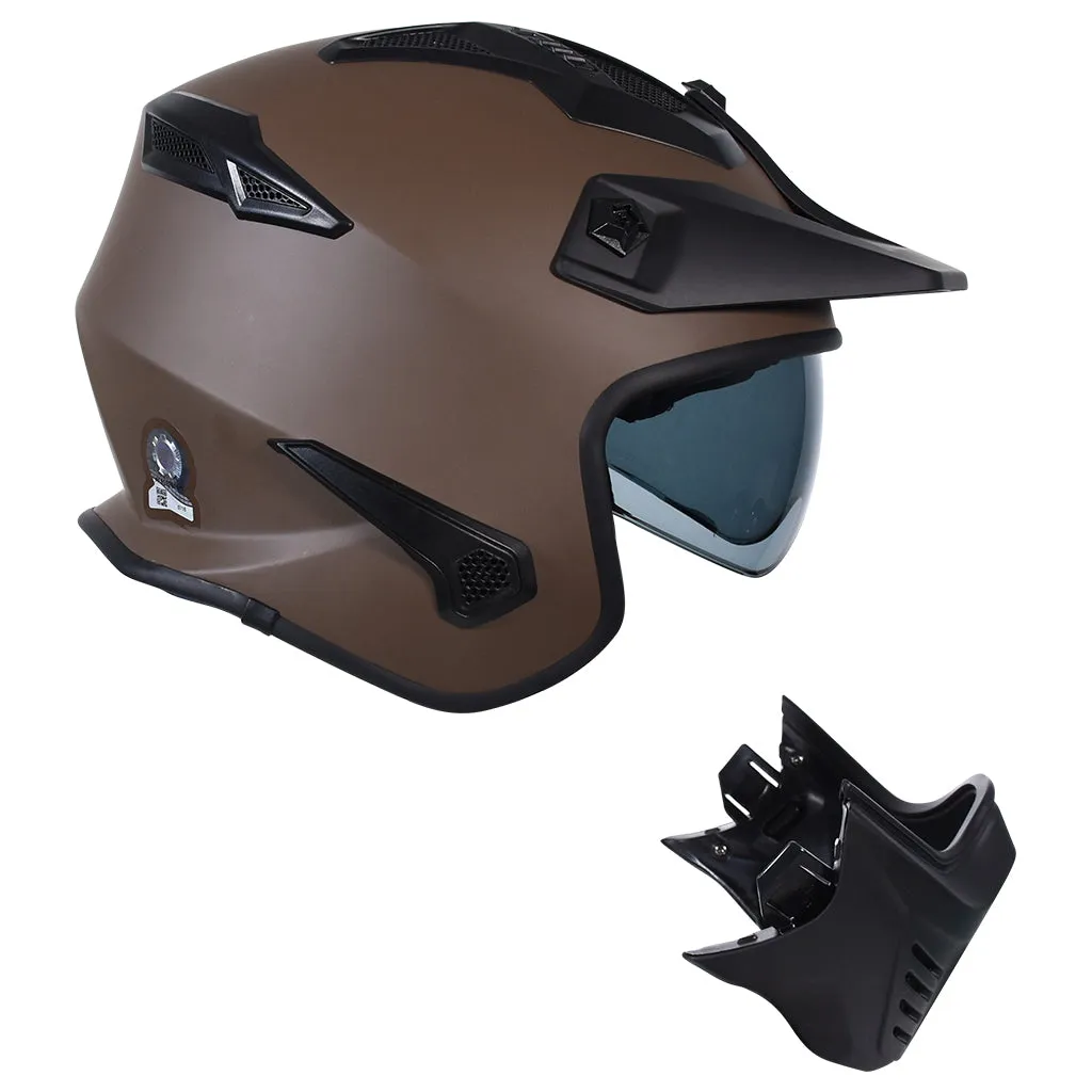 RYO RX-1 (FS-726) MOTORCYCLE OPEN FACE HELMET