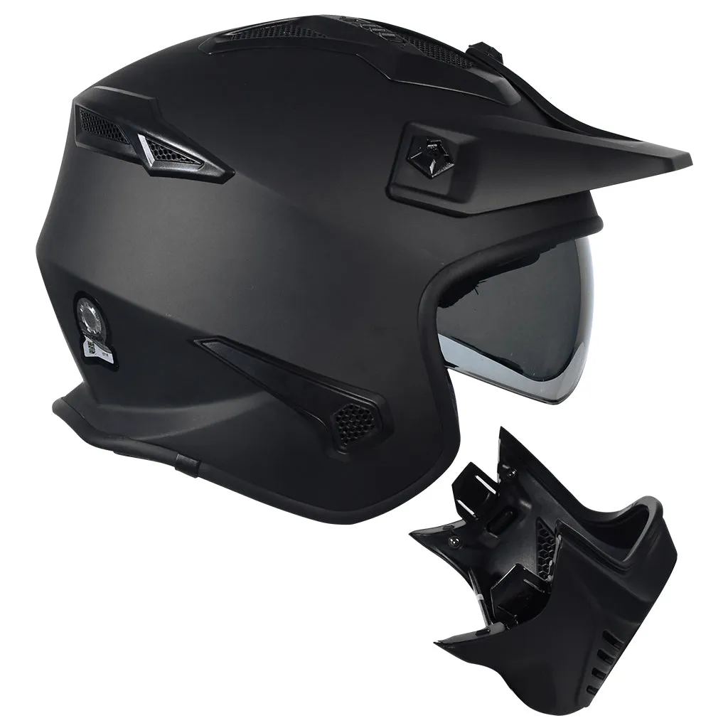 RYO RX-1 (FS-726) MOTORCYCLE OPEN FACE HELMET