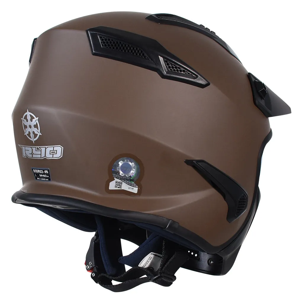 RYO RX-1 (FS-726) MOTORCYCLE OPEN FACE HELMET