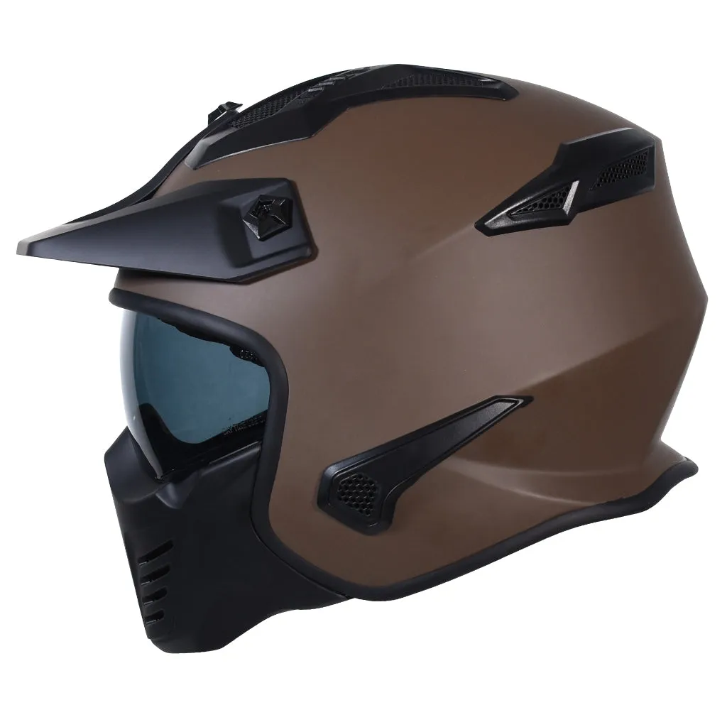 RYO RX-1 (FS-726) MOTORCYCLE OPEN FACE HELMET