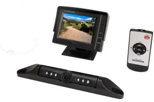 SafetyDave Reversing Camera Kit 3.5inch Dash Monitor with 1 License Plate Camera