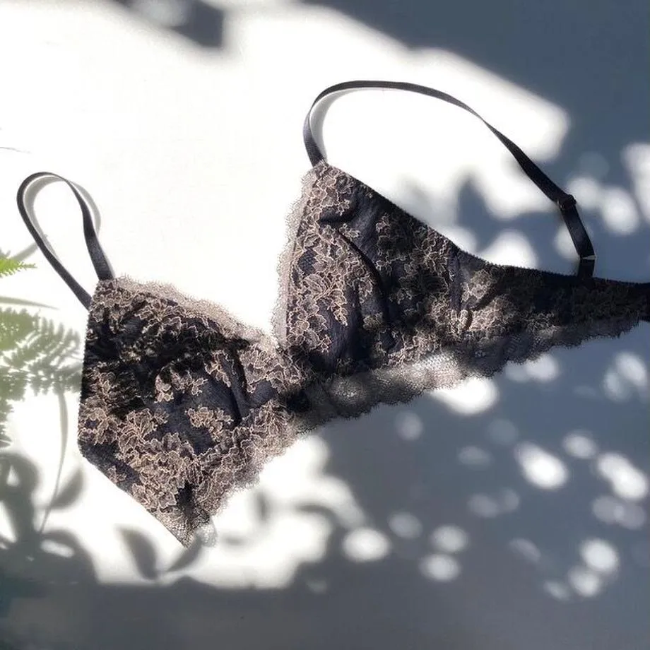 SALE Poppy Navy Bralette