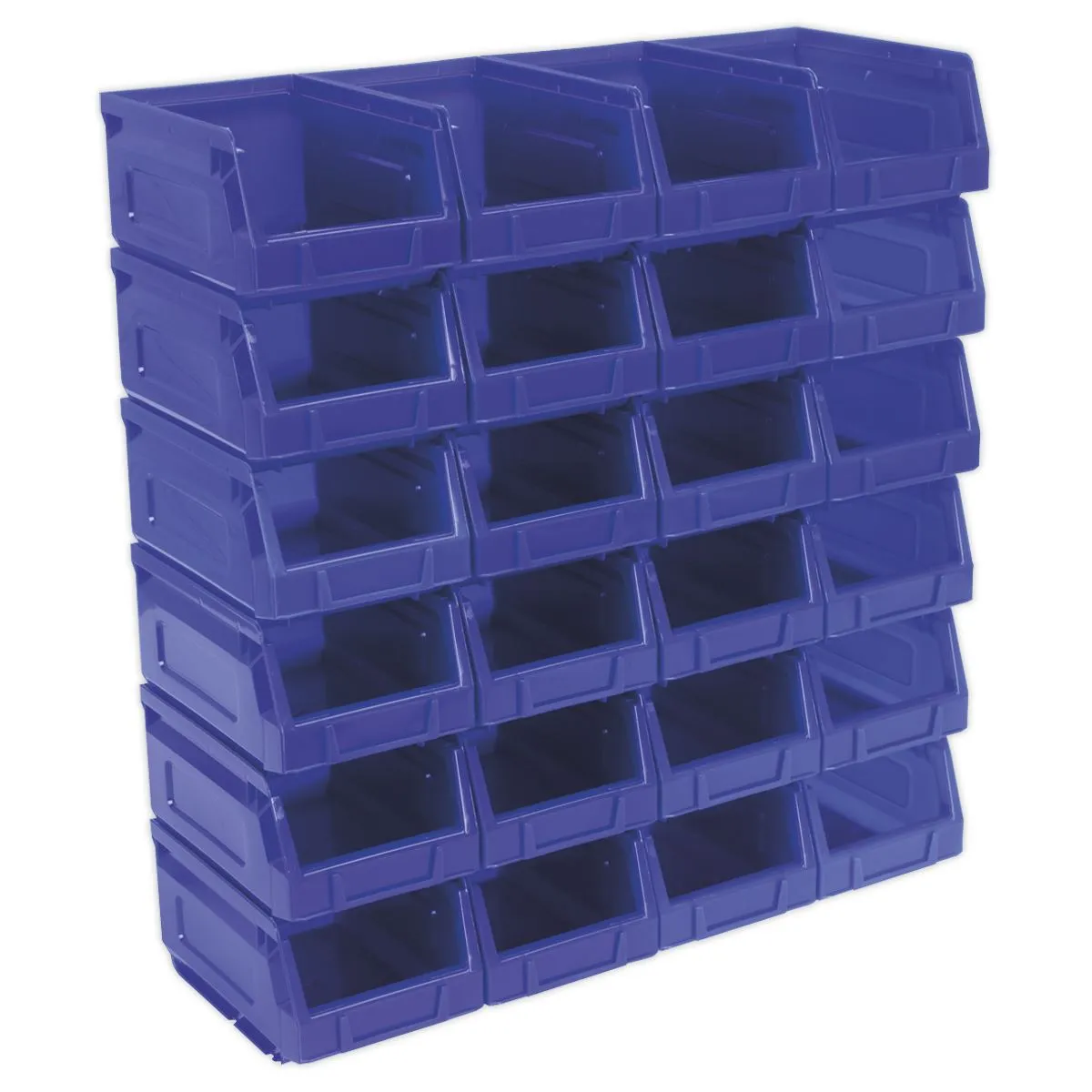 Sealey Plastic Storage Bin 105 x 165 x 85mm - Blue Pack of 24