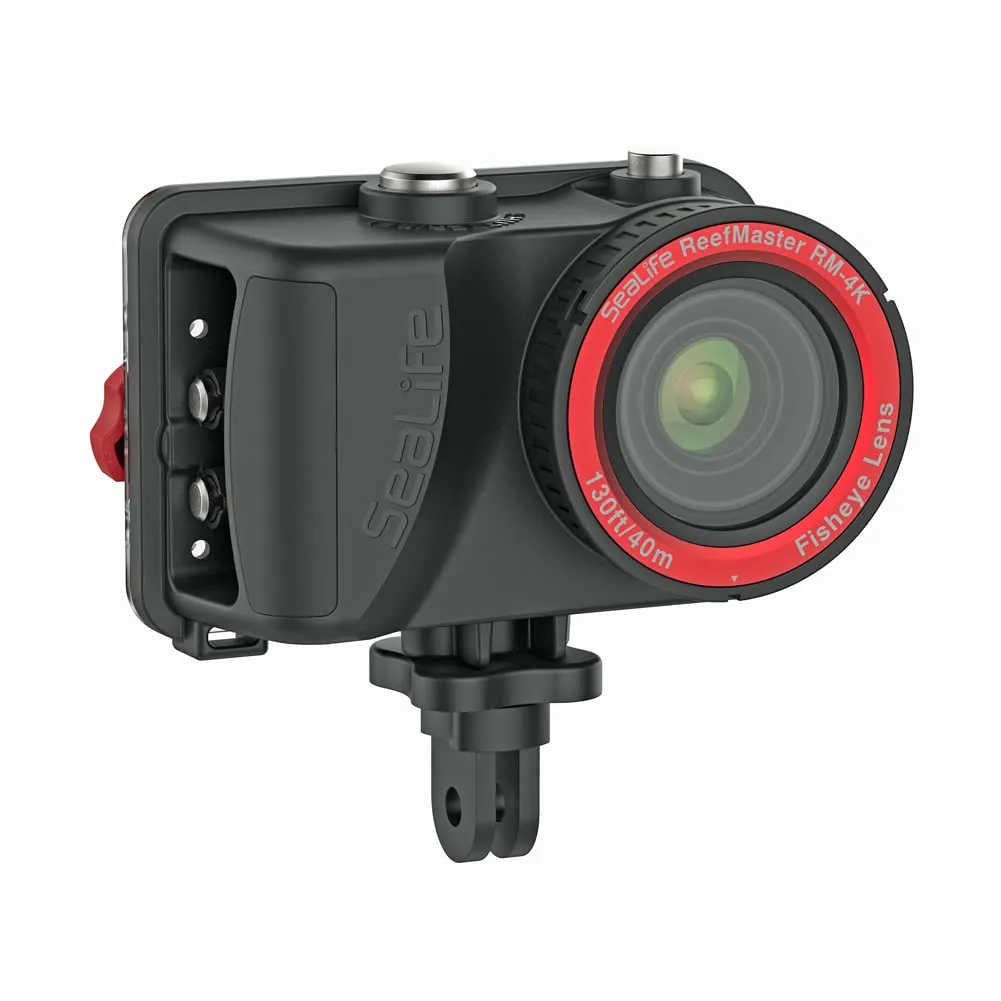 SeaLife ReefMaster RM-4K Underwater Action Camera with 4K Video and 14mp Still Images, Underwater Scene Modes, Wide Angle Lens, Waterproof to 40M/130’