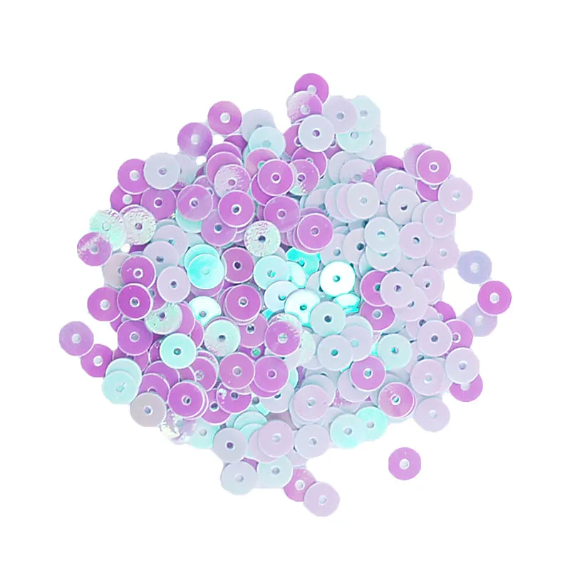 SENSATIONS SEQUINS FLAT AB WHITE 5MM 15G