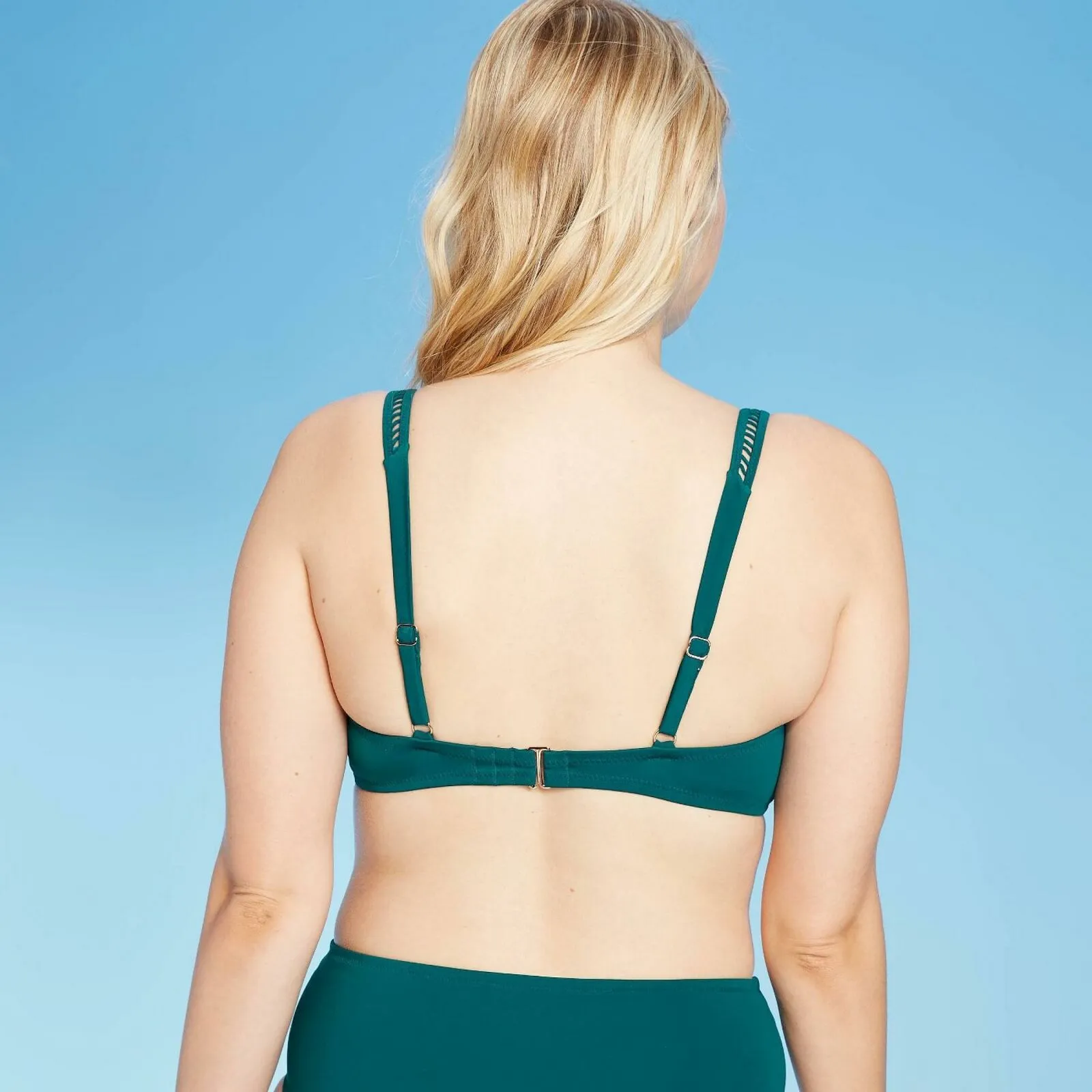 Shade & Shore Women's Ladder Trim Bralette Bikini Top