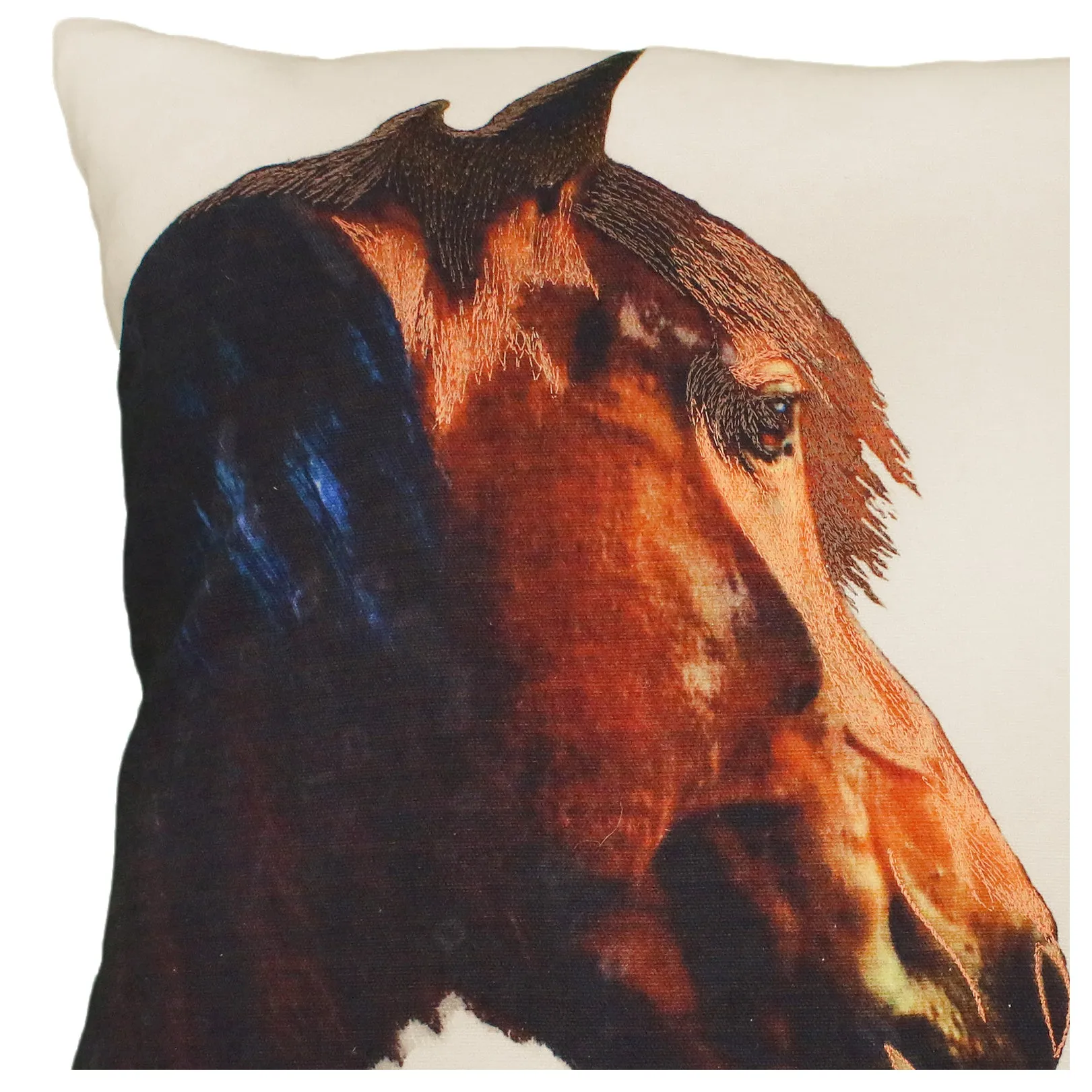 Shasta Horse Printed Pillow