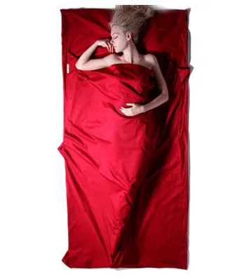 Single Ultralight Design Outdoor Sleeping Bag Camping Hiking Bag Liner Portable Folding Travel Bags