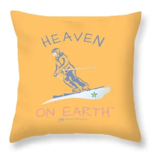 Skier - Throw Pillow