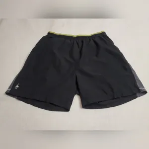 Smartwool PHD Black Athletic Shorts 7&quot; Inseam Classic Gym Athleisure Size Small