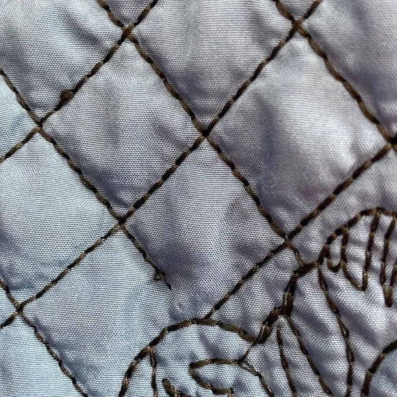 Soft Surroundings blue  and black reversible quilted jacket size S