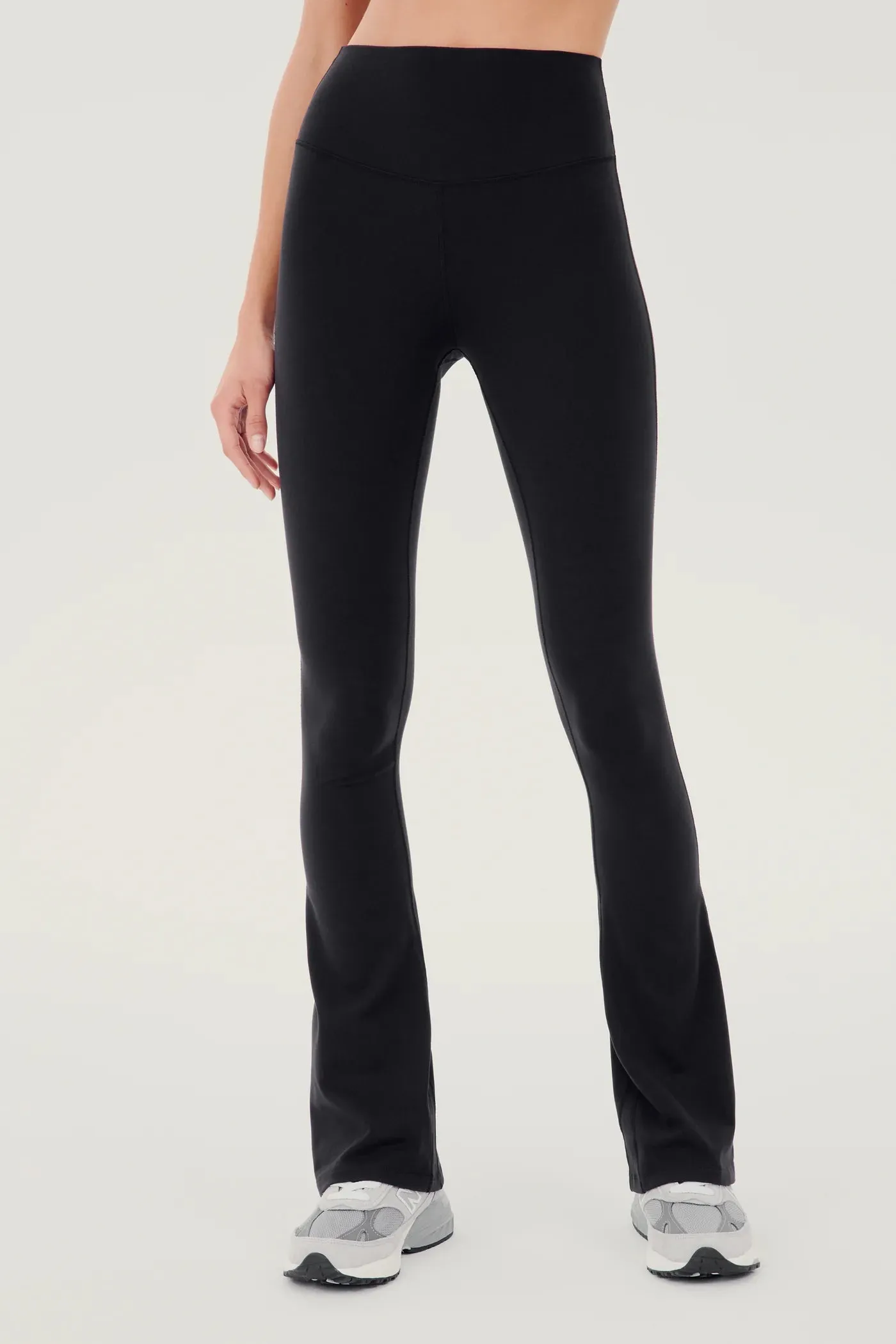 SPLITS59 - Raquel High Waist Flared Legging - Black & Indigo