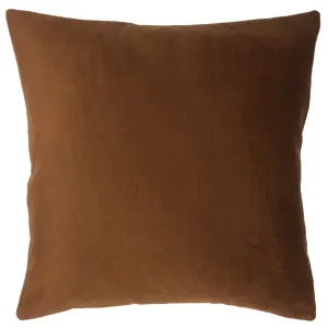 Square Velvet Pillow Cover & Insert The Pillow Collection Color: Copper Size: 20" x 20"