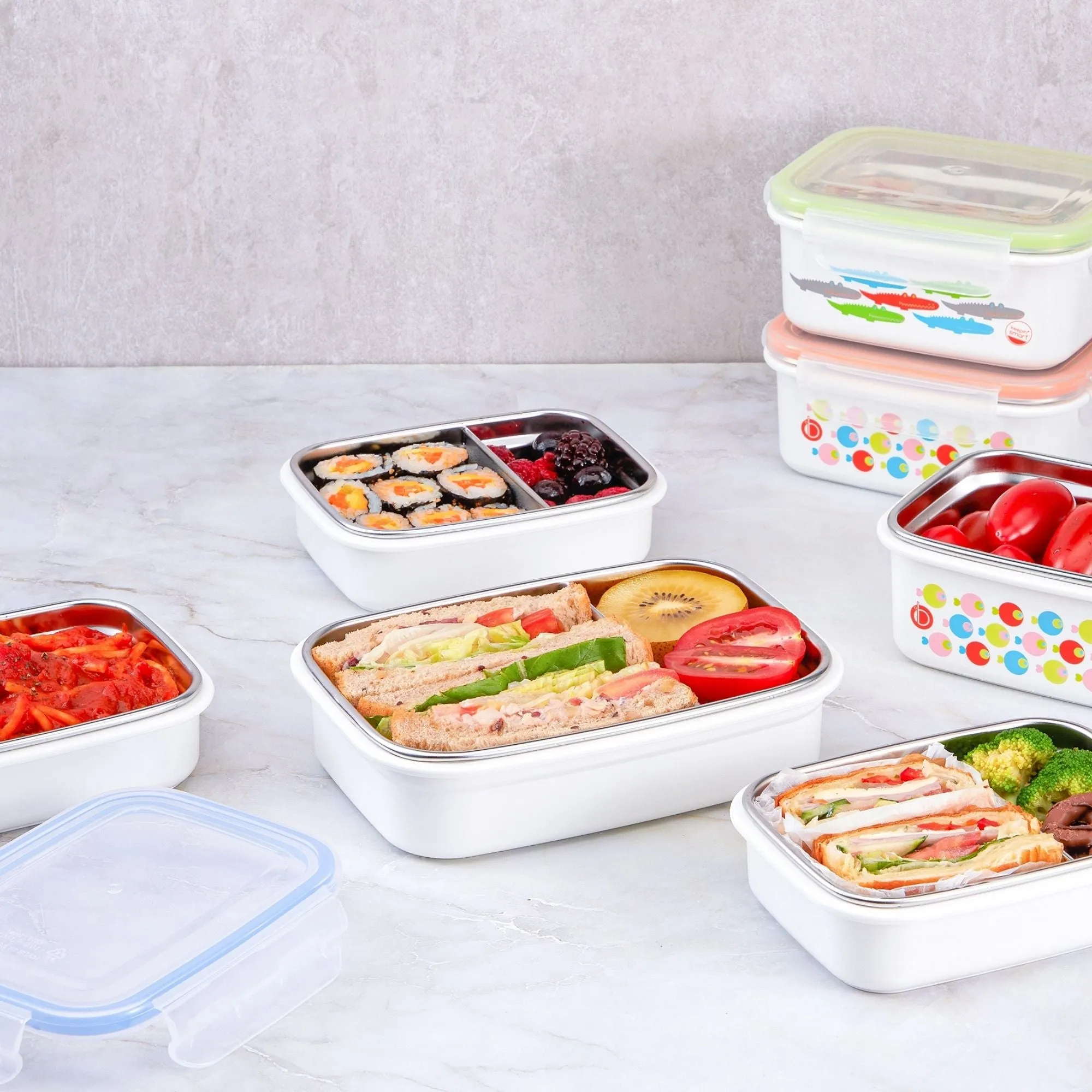 Stainless Divided Lunchbox / 19 oz