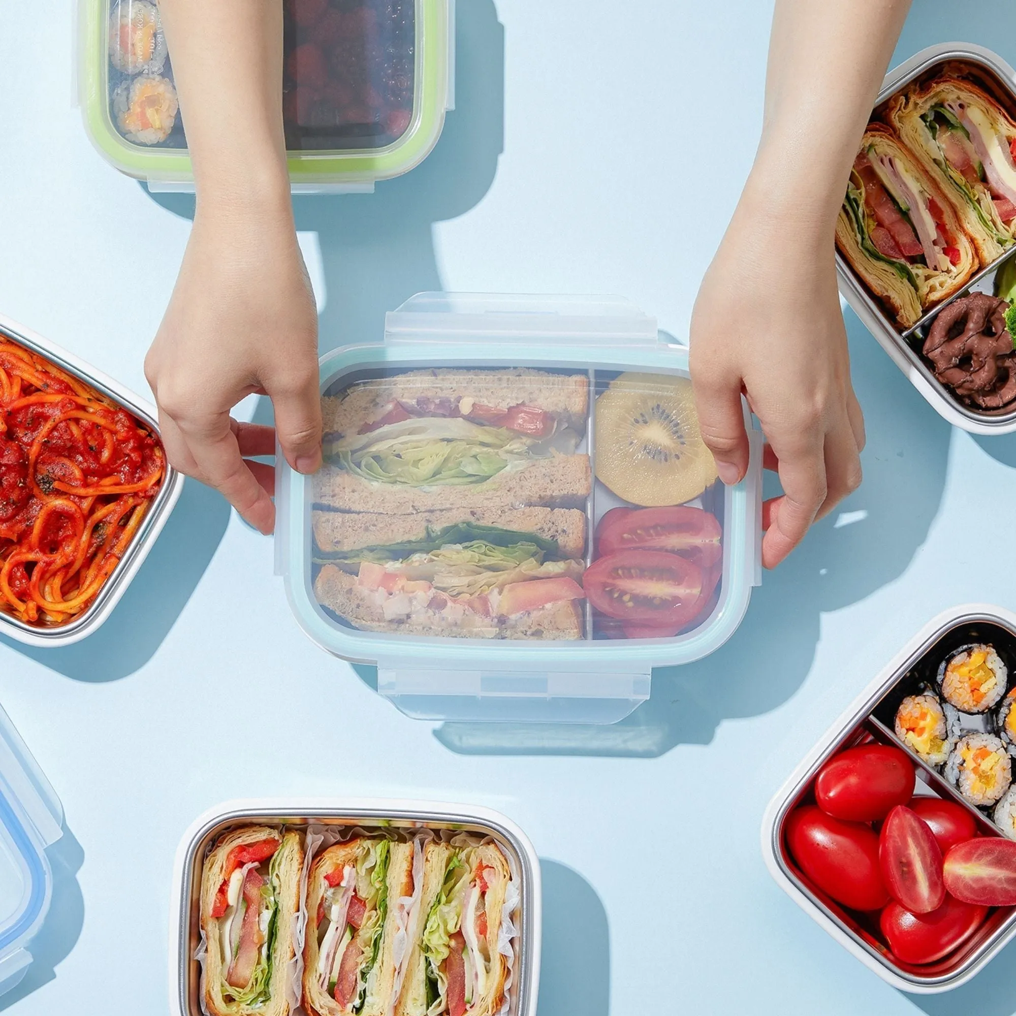 Stainless Divided Lunchbox / 19 oz