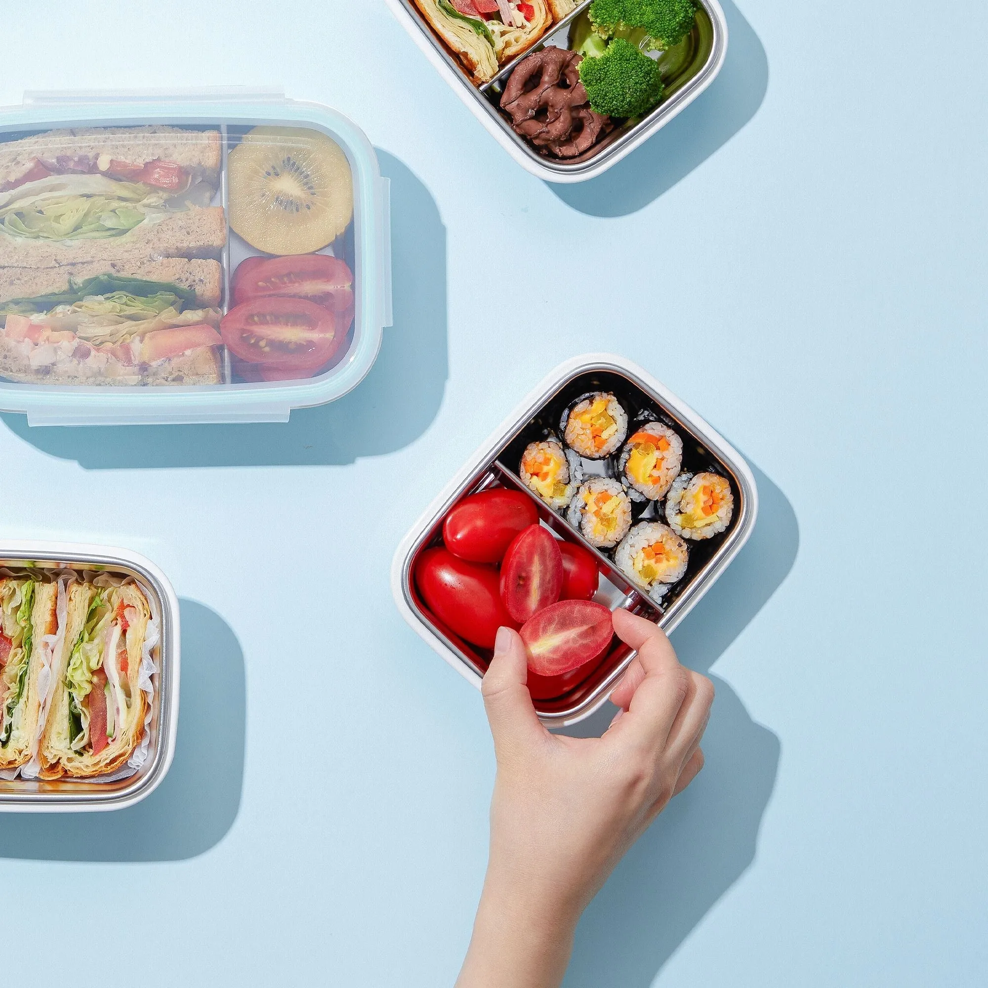 Stainless Divided Snackbox / 11 oz