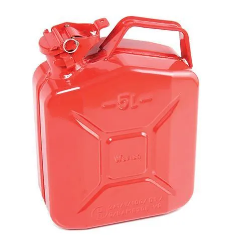 Steel Jerry Can 5 Litre - Red