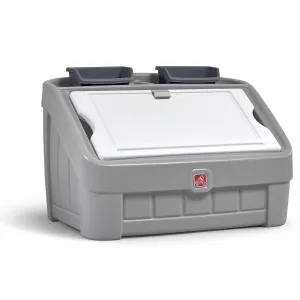 Step2 2-n-1 Toy Box & Art Lid - Gray
