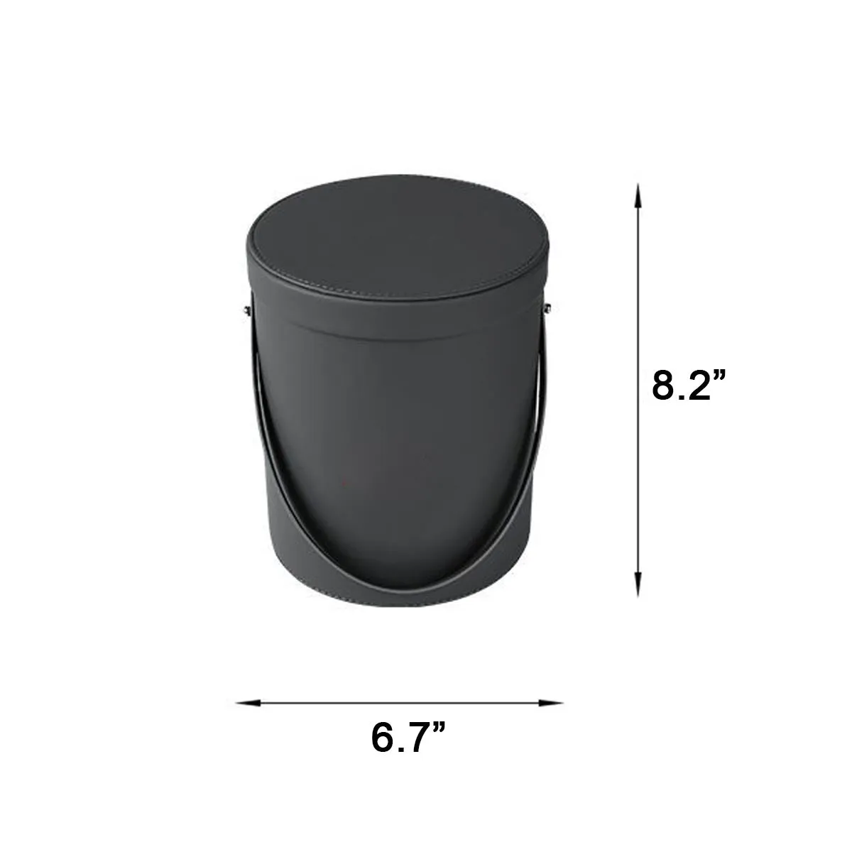 Storage Box Trash Can, Custom Fit For Your Cars, Portable Collapsible Car Trash Can, Leather Waterproof Small Mini Car Garbage Can Waste Basket, Car Accessories MB15989