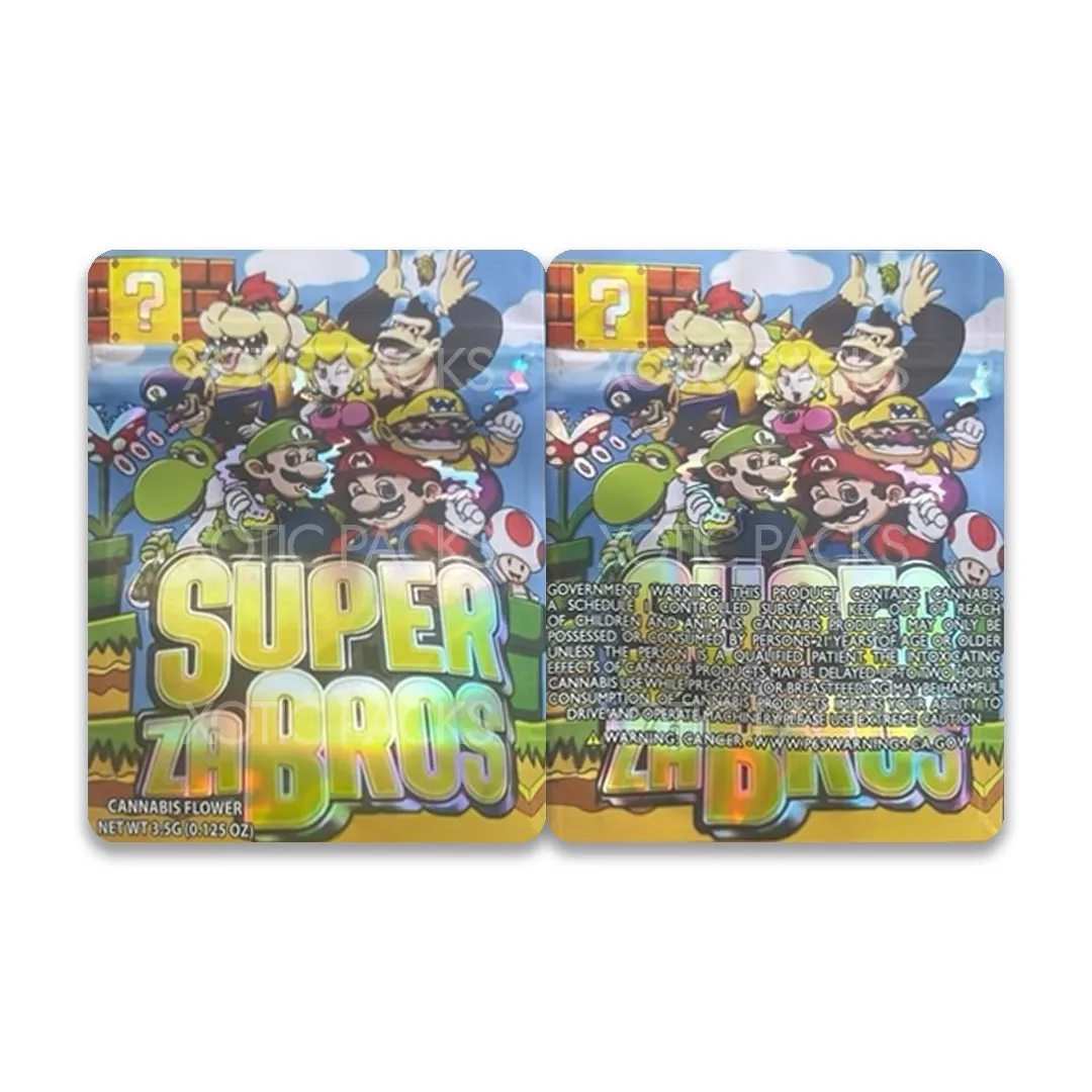 Super Za Bros Mylar Bag 3.5 Grams