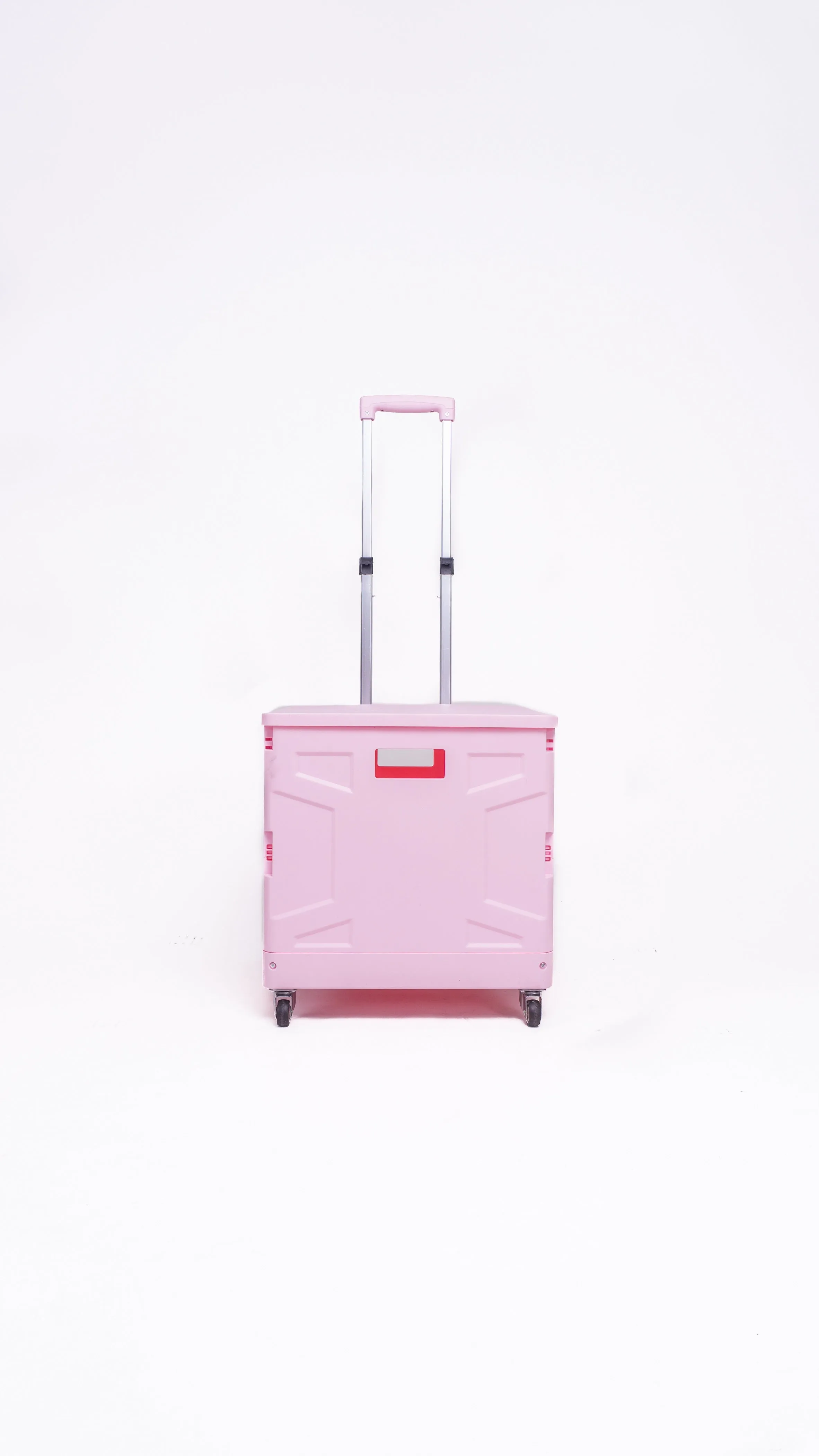 Sven Portable Folding Trolley Shopping Cart 75L (Pink)