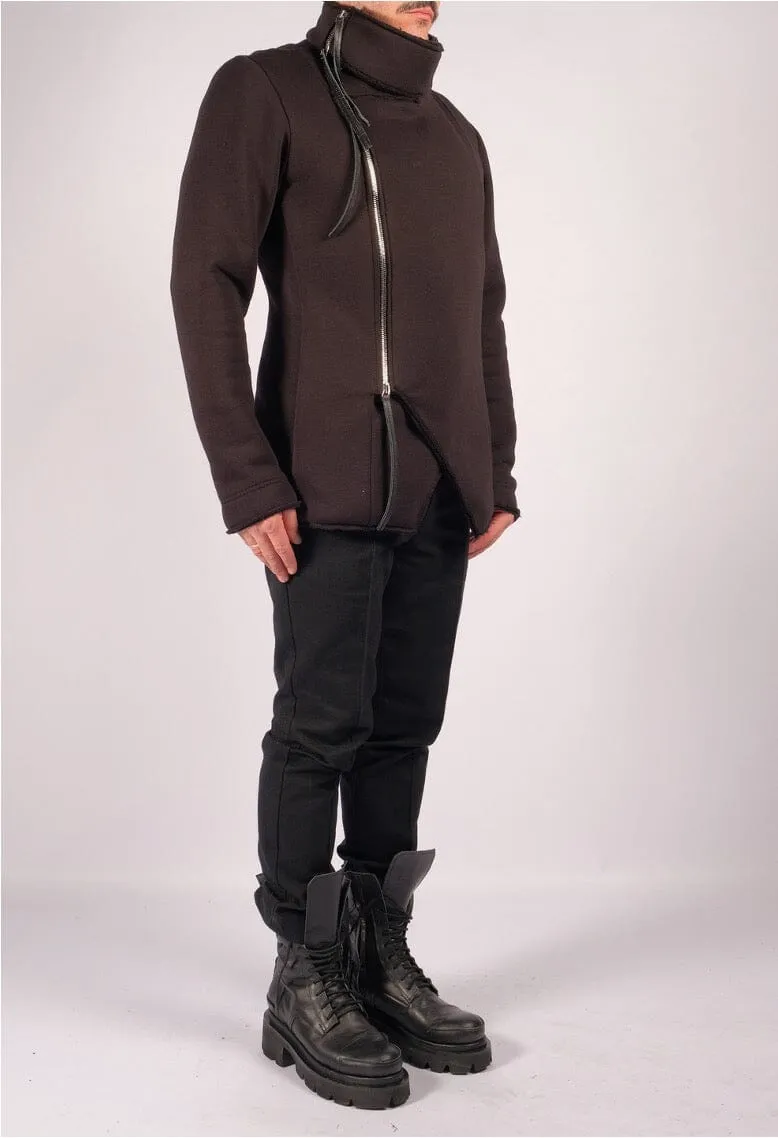 Sweatshirt Jacket with Zippers
