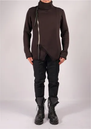 Sweatshirt Jacket with Zippers