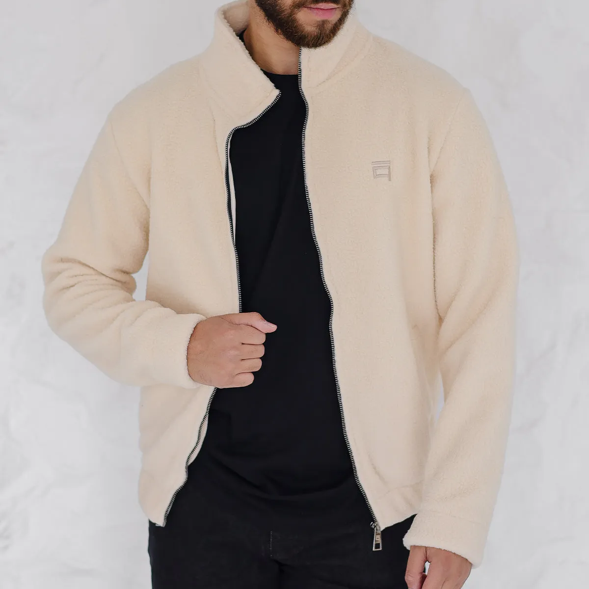 Teddy Jacket. Beige