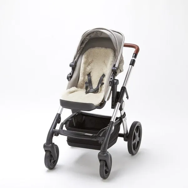 The Little Green Sheepskin Pram Seat Liner - Charcoal