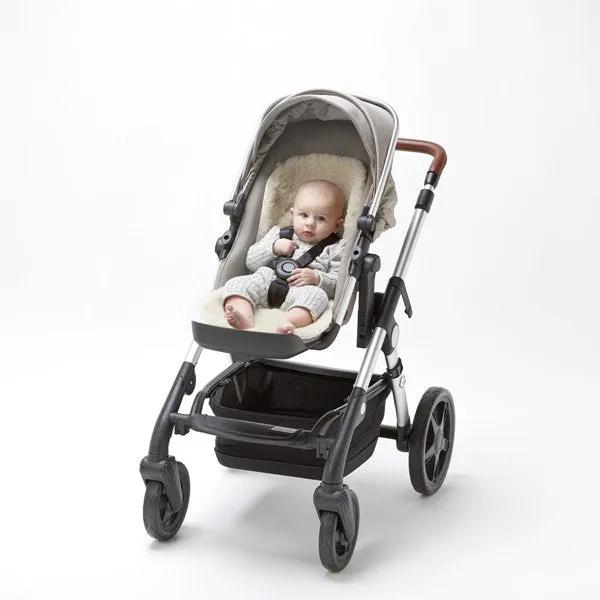The Little Green Sheepskin Pram Seat Liner - Charcoal