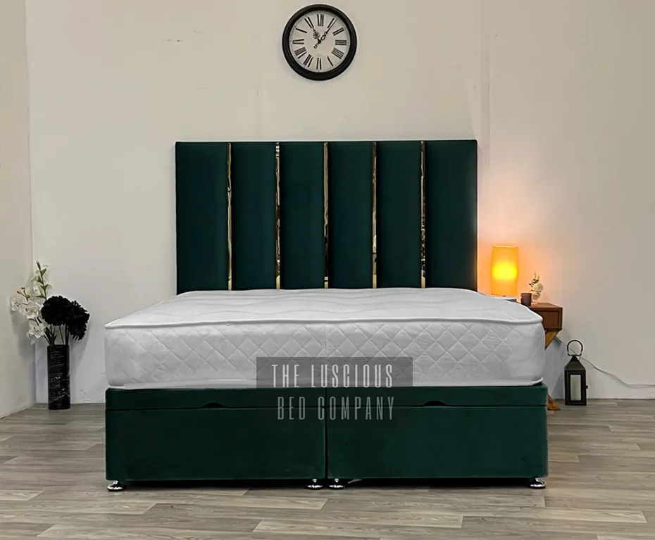 The Midnight Edition Panel Ottoman Storage Gas Lift Bed
