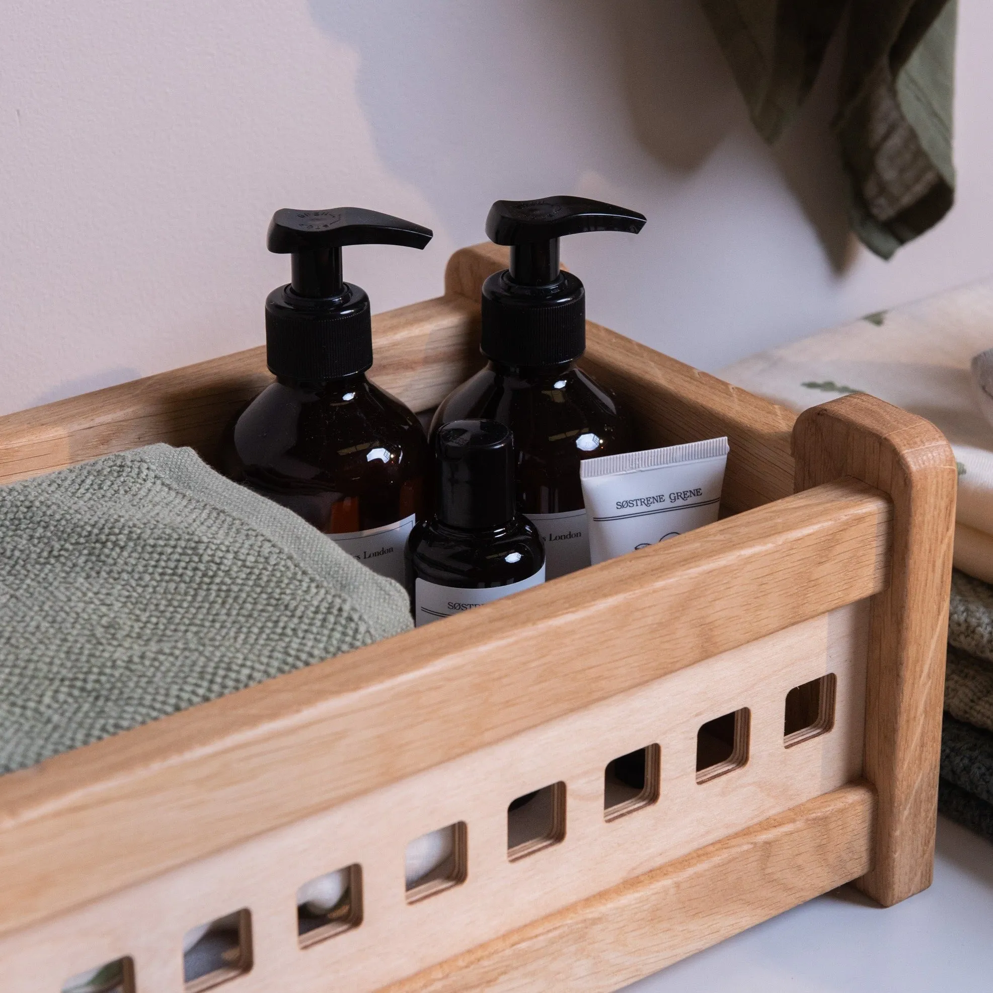 The Small Crate Countertop Storage Box (Solid Oak)
