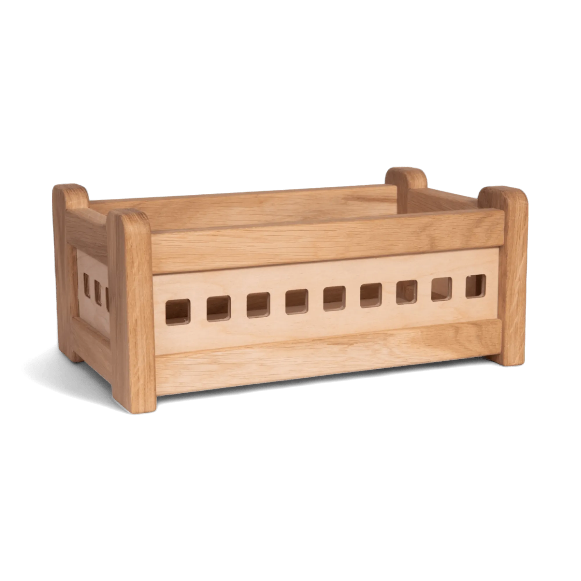 The Small Crate Countertop Storage Box (Solid Oak)