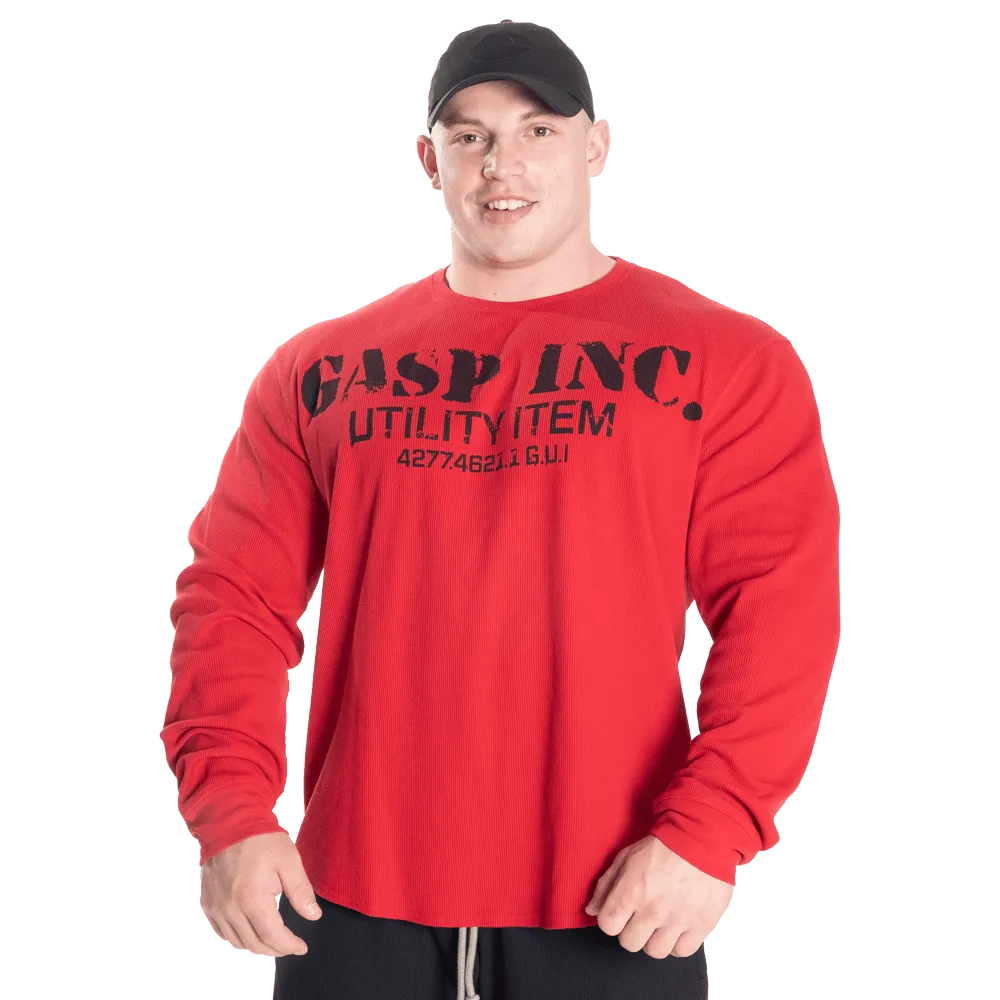 Thermal Gym Sweater - Chili Red