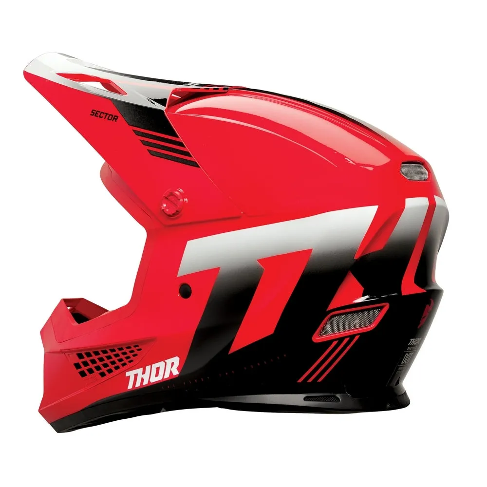 Thor Sector 2 Carv Helmet Rd/Wh