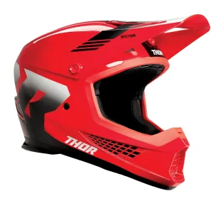 Thor Sector 2 Carv Helmet Rd/Wh