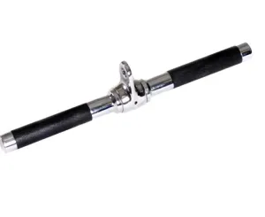 TKO 17" Chrome Cable Straight Bar with Polyurethane Round Grip