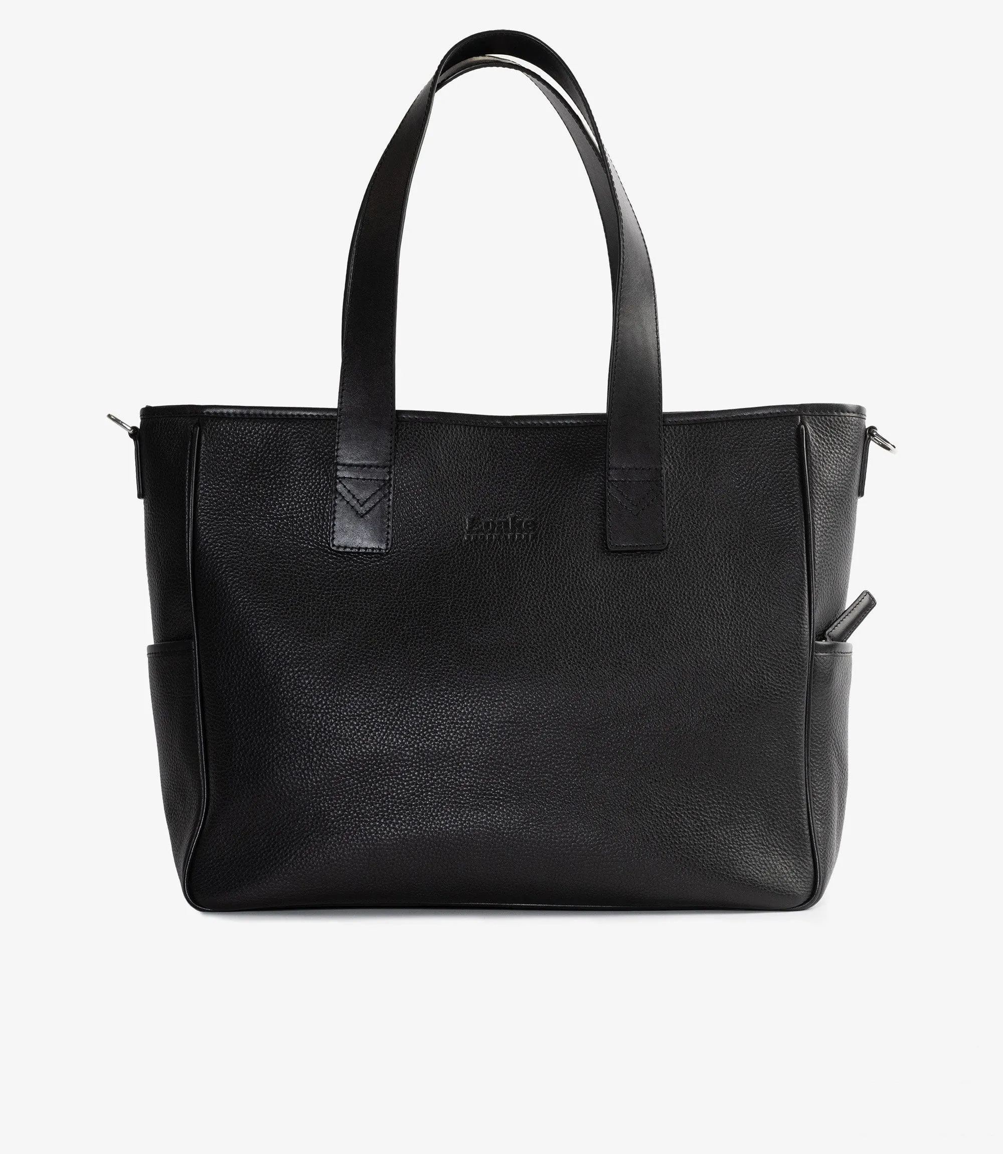 Tote Bag Black Grain