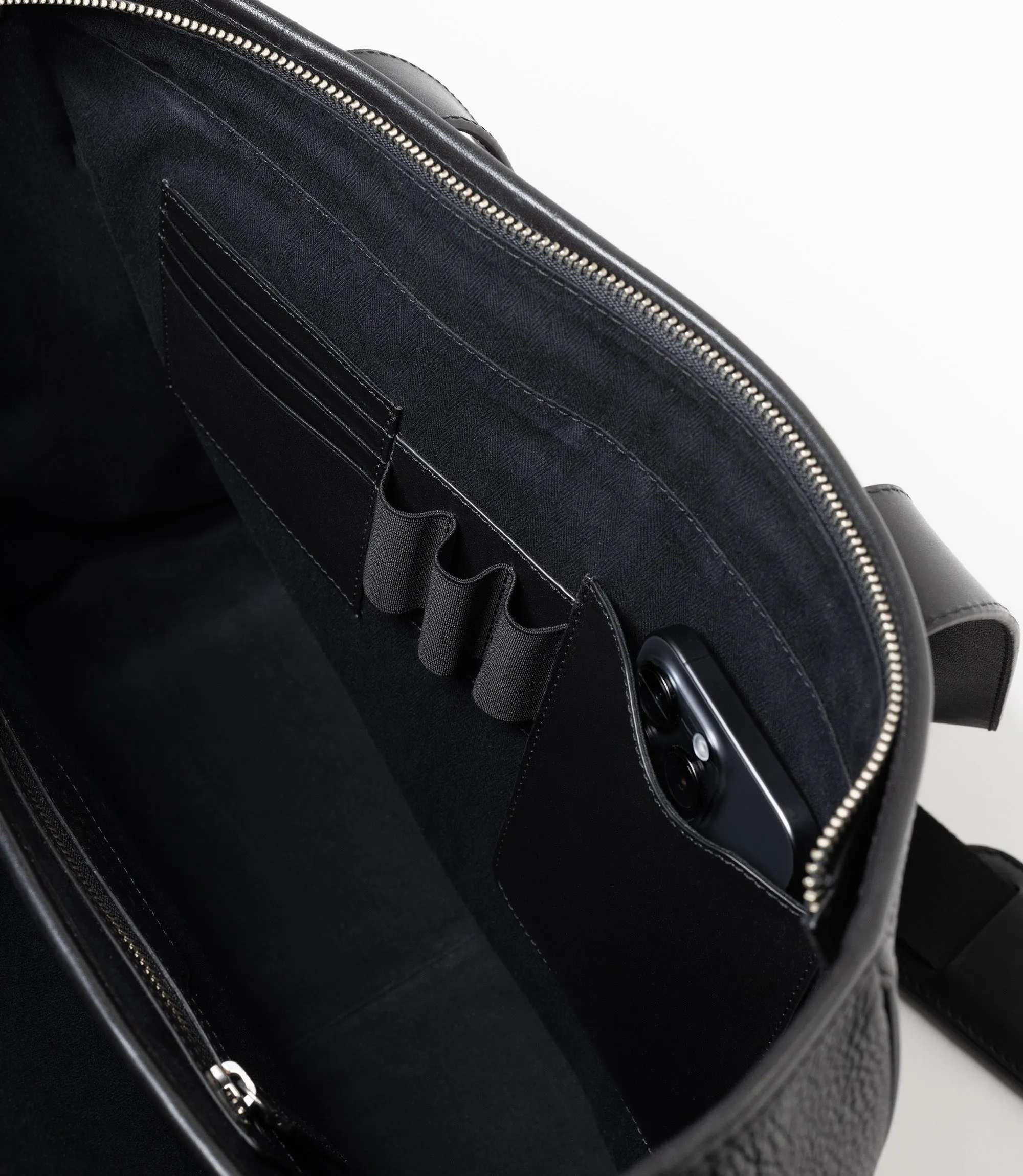 Tote Bag Black Grain